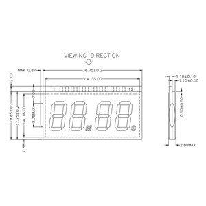 หน้า<span class=keywords><strong>จอ</strong></span> LCD แบบ 7 ส่วน 4 หลัก สำหรับเครื่องจับเวลาแบบดิจิตอลและเครื่องใช้ไฟฟ้าขนาดเล็ก ผลิตตามสั่ง OEM - Product Image 5