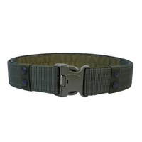 Ceinture Tactique Molle en Nylon Oxford Noire pour Homme avec Boucle en Plastique, Équipement de Défense Personnelle de Sécurité