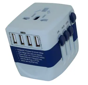 Caricabatterie da viaggio con adattatore intercambiabile a USB-C carica rapida internazionale Mini presa elettrica GaN presa a muro