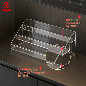 High Transparent Durable Plastic Display Racks Storage Liquors <strong>Mini</strong> Bottle Wines Rack Countertop <strong>Supermarket</strong> - Product Image 4