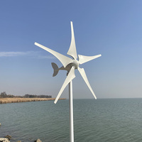 Générateur de turbine éolienne 500W 800W 12V 24V 48V avec contrôleur de Charge MPPT puissance dynamo magnétique énergie libre moulin à vent usage domestique