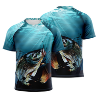 2025 vente en gros personnalisé filet complet tissu costume de pêche grande taille vêtements de pêche en mer avec Logo personnalisé nom Design