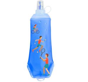 Bouteille d'eau pour sports d'extérieur avec logo personnalisé, portable, écologique, en plastique souple, design moderne, conservation de la chaleur 6-12 heures pour l'équitation - Product Image 6