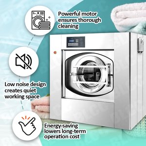 Lavadora Industrial Automática <span class=keywords><strong>de</strong></span> 50 kg, Equipo <span class=keywords><strong>de</strong></span> Lavandería Comercial, Lavadora <span class=keywords><strong>de</strong></span> Carga Frontal - Product Image 2