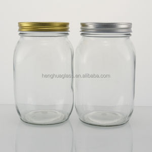 500ml 1000ml Lime Roma Verre Conserver <span class=keywords><strong>Bocaux</strong></span> Gaufrage Verre Mason Jar Large Bouche Conserve Alimentaire Pickle Pot <span class=keywords><strong>De</strong></span> Stockage Avec Bouchon En Métal - Product Image 6