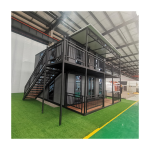 <span class=keywords><strong>Casa</strong></span> contenedor de dos pisos personalizada, buena <span class=keywords><strong>casa</strong></span> contenedor extensible impermeable, puente roto, <span class=keywords><strong>casa</strong></span> prefabricada de vidrio de aluminio - Product Image 3