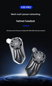 Mesh 3,0 Intercom Casco de motocicleta Auriculares inalámbricos Auriculares impermeables Para Riders Intercomunicador Para <span class=keywords><strong>Moto</strong></span> - Product Image 6
