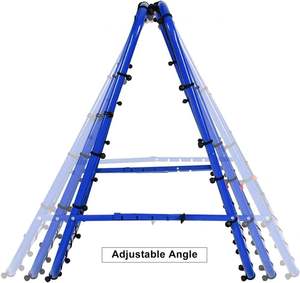 Rebounder Football <span class=keywords><strong>Rebound</strong></span> Net Sports Bounce Wall Fabriqué en Acier Cadre Bleu - Product Image 4