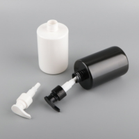 Bouteilles de lotion corporelle cosmétique en PET de luxe, blanches et noires, 10 oz (300 ml), avec pompe pour lavage des mains