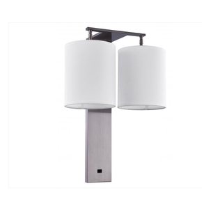 Long Size Luxury Wall Lamp with White Linen Lampshade for Hotel Reading Decor Lamp - Product Image 5