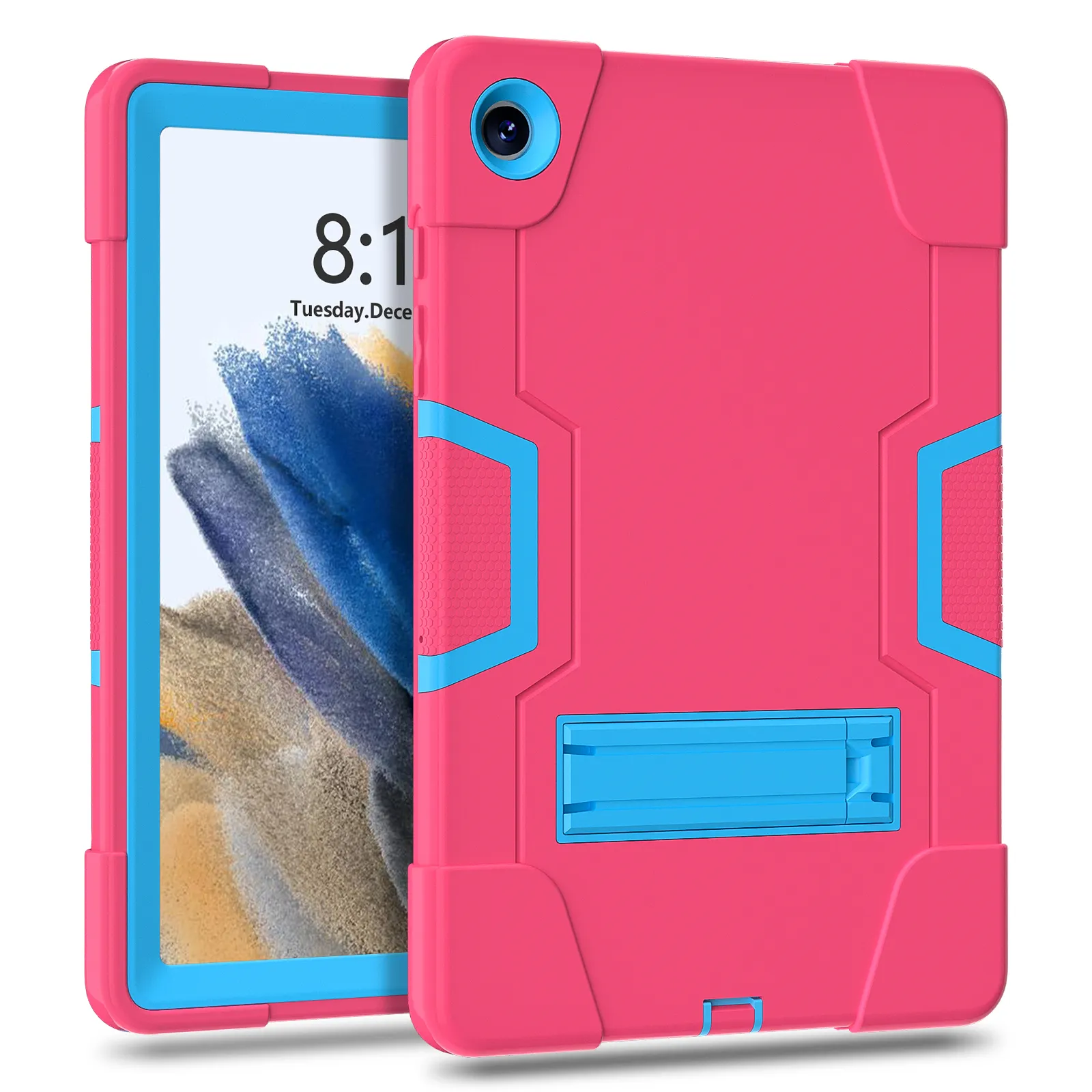 Penutup Tablet 3 lapis tahan guncangan, casing model kustom dengan 3 lapis, penutup Tablet Samsung Galaxy Tablet A9 Plus
