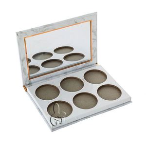 Factory Wholesale High-end Promotional Gift Silk Screen Printed Cosmetics Eyeshadow Palette <b>Makeup</b> <b>Box</b> with Custom Logo - Product Image 2