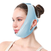 Nouveau Masque Facial V-Line Amélioré à Compression Glacée, Gel Rafraîchissant Doux et Hypoallergénique, Bandeau de Lifting de la Ligne du Menton pour Réduire le Double Menton