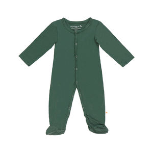 Ywuiyयुआन परिधान शिशु कस्टम फूटेड जम्पसूट लंबी आस्तीन ठोस रंग बेबी एक-टुकड़ा संगठनों नवजात शिशुओं के कपड़े 0-24 मीटर - Product Image 4