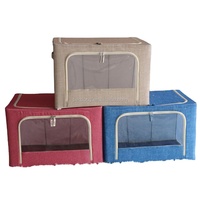 Boîte de rangement pliable en tissu écologique de haute qualité pour les jouets et les vêtements des enfants avec couvercle imperméable