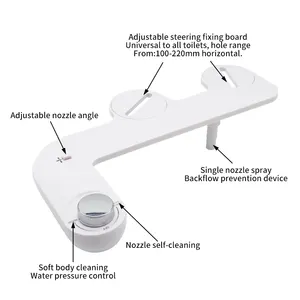 Bico manual ajustável para bidê, água fria ultra-fina