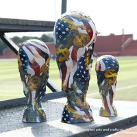 Trophée de football Coupe Héraclès Édition Pays Libres USA-Canada-Mexique 2026, design drapeau bleu blanc rouge, cadeau sportif, modèle pour la maison