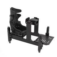 Perfil de Aluminio 4080 40120 para Simulador de Carreras con Accionamiento Directo, Asiento de Cabina, Freno de Mano, Plataforma de Simulación de Carreras