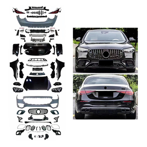 Kit carrosserie pare-chocs avant et arrière à fixation par boulons W221/W223 2005-2010, feux antibrouillard, mise à niveau de rétrofit <span class=keywords><strong>S63</strong></span> <span class=keywords><strong>AMG</strong></span>, neuf pour Mercedes Benz Classe S - Product Image 1