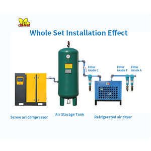 תעשייתי מונע ישירה תעשייתי 30hp 22kw מדחס אוויר בורג 8 10bar 15kw 11kw שמן 380v v ac מפעל מכירה - Product Image 3