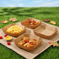 Revêtements carrés pour friteuse à air, antiadhésifs, résistants à la chaleur 230°C, écologiques, résistants à l'huile, sans danger pour les aliments, taille personnalisée, OEM
