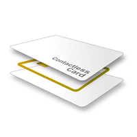 Carte de paiement RFID intelligente personnalisée en PVC CR80 NFC 13,56 MHz avec puce 1K, étanche, blanche vierge pour les hôtels et les entreprises