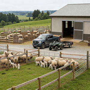 2026 In Promozione: Fienile Prefabbricato in Struttura d'Acciaio Leggera per Allevamento di Polli e Bestiame, Design Moderno, Casa Agricola con Telaio in Acciaio - Product Image 4