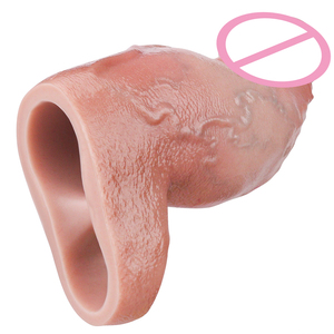 Extensor de Pene de Silicona FAAK G1355 para Hombres, Sensación Realista, Juguete Sexual para Mejorar el Rendimiento Masculino, Disponible en Dos Colores, 18+ - Product Image 4