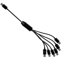 Câble adaptateur répartiteur mâle USB Type-C 2.0 PVC 1 2 3 4 5 6 Connecteur de charge de synchronisation de données pour ordinateurs téléphones caméras montres intelligentes