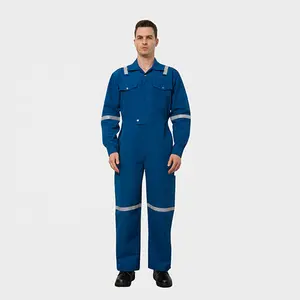 Cao Cấp Tùy Chỉnh Ngọn Lửa Chống Cháy Chống Tĩnh Chiến Thuật Phản Quang Quần Áo An Toàn Coverall Cho Lính Cứu Hỏa