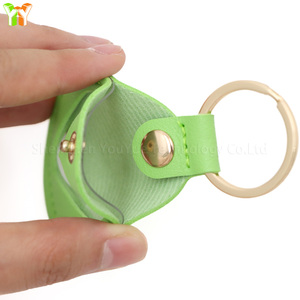 Portachiavi in pelle con stampa zampa di pelle per animali domestici con portachiavi carino portachiavi con ciondolo commemorativo per amanti di cani e gatti - Product Image 4