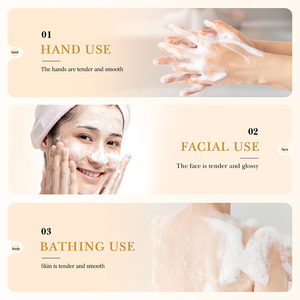 สบู่ข้าวบด BIOAQUA ทำความสะอาดล้ำลึก ควบคุมความมัน บำรุงผิวชุ่มชื้น กระจ่างใส กระชับผิว ขจัดสิ่งสกปรก สำหรับผู้ใหญ่ - Product Image 3