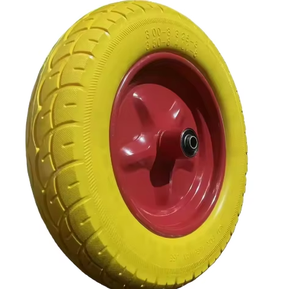 <span class=keywords><strong>Roue</strong></span> <span class=keywords><strong>de</strong></span> <span class=keywords><strong>brouette</strong></span> anti-crevaison en mousse PU sans chambre solide 14 pouces 3.50-8 - Product Image 4