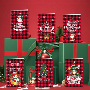 Hot Selling Creative Cartoon Christmas Greeting Cards Christmas Eve Message Thank You Gift Cards