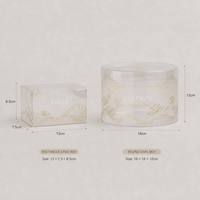 Boîte à gâteau en plastique transparent PET, boîte d'emballage transparente pour cupcakes, desserts, bonbons, macarons, biscuits, boîte à tiramisu