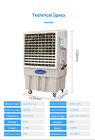 Enfriador de aire portátil de 240V CC, Enfriador de aire Solar por evaporación de desierto, OEM, precio de fábrica