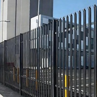 Clôture extérieure en métal, fer et aluminium, panneau de jardin, treillis et portails, design tubulaire Garrison, résistant aux intempéries, élégant