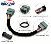 A00105 Kit de câbles RF haute fréquence BeiXing, faisceau de câblage OEM pour moteurs automobiles et de motos, conducteurs en cuivre pur, PVC