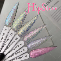 Échantillon gratuit Gel de construction pour ongles à paillettes nébuleuses inodore sans HEMA Gel d'extension pour ongles à paillettes 12 couleurs Gel de construction pour ongles nébuleuses