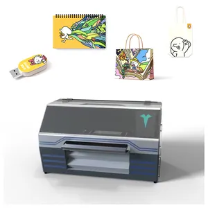 Lingya Multi-functional Flatbed Cylinder Printing Machine for Photo Quality PVC Glass Metal 5060 UV Printer