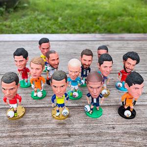 Figuras de acción de jugadores de fútbol calientes, figuras de estrellas de fútbol de plástico de PVC con cabeza <span class=keywords><strong>grande</strong></span>, modelo deportivo, muñecas personalizadas para fanáticos del fútbol - Product Image 4