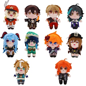 จัดส่งฟรีสำหรับ Amazon NEW genshin impact cotton Plush ของเล่นน่ารักตุ๊กตายัดนุ่นของ Hu TAO Tartaglia Zhongli ความสูง10ซม. - Product Image 2