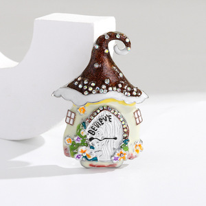 <span class=keywords><strong>Capodanno</strong></span> casa di natale spilla spilla di cristallo placcatura di gioielli <span class=keywords><strong>per</strong></span> feste di fidanzamento festa regalo decorazioni cappello accessorio - Product Image 6