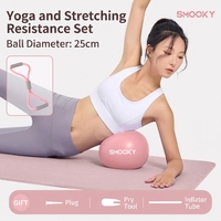 Ballon de yoga en PVC souple antidérapant et écologique de 25 cm de diamètre pour le fitness à domicile, le remodelage corporel, le Pilates et le renforcement du plancher pelvien