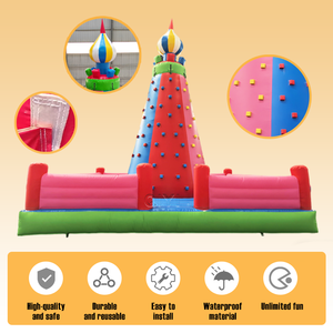 Mur d'escalade gonflable pour jeux sportifs, mur d'escalade gonflable, château gonflable - Product Image 2