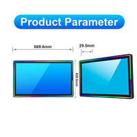 Nuevo Monitor Táctil PCAP de 27 Pulgadas, 4:3 1280x1024, Efecto Halo, Táctil de 10 Puntos, Pantalla USB para Juegos, para Gabinetes de Arcade y Autoservicio