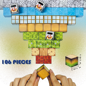 Nouveautés Éducatives Blocs en Plastique 3D DIY Produits Innovants Montessori Cube Magnétique Magique Mon Monde Blocs de Construction Jouets - Product Image 4