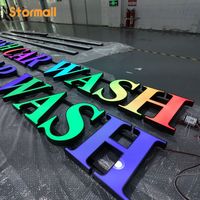 Insegna Luminosa 3D in Acrilico RGB Personalizzata con Icone Simili, Insegna Luminosa per Negozi, Logo Pubblicitario Personalizzato in Neon