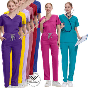 Vente en gros Ensemble de gommages médicaux pour femmes-Uniforme d'allaitement doux, respirant et confortable-Vêtements de travail pour médecin et infirmière pour hôpital - Product Image 4