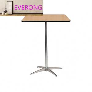 Table basse carrée moderne en bois massif et acier pour intérieur, bars, hôtels, salles à manger, extérieur - pour banquets <span class=keywords><strong>de</strong></span> <span class=keywords><strong>mariage</strong></span>, cocktails - Product Image 5